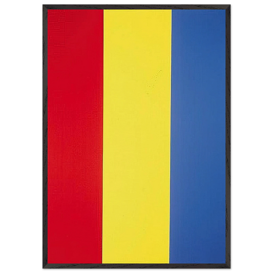 Red Yellow Blue Painting No 1 - 1974 - Brice Marden 70x100 cm / 28x40 inches Framed Art Print – Black Wooden Frame