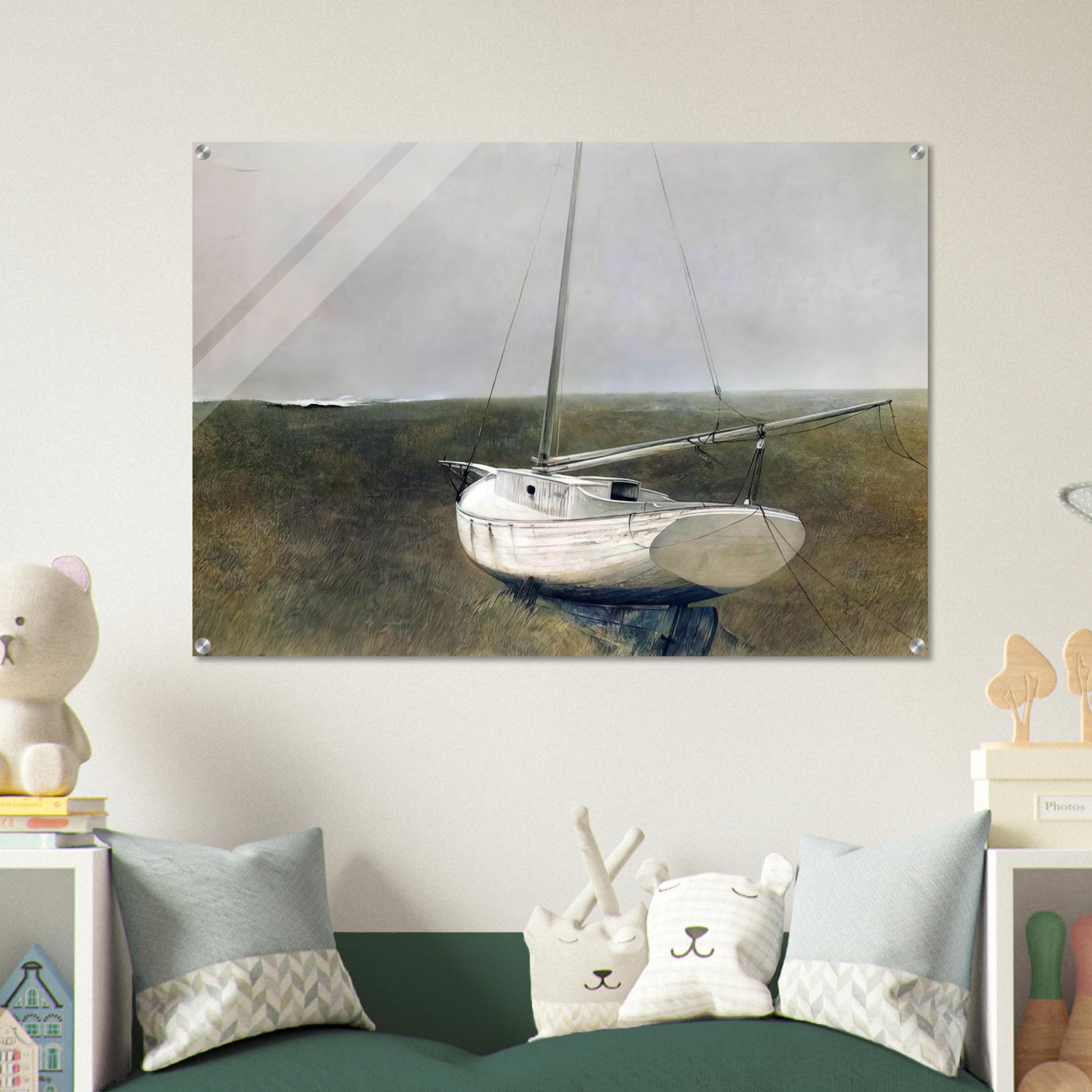 BELOW DOVER 1950 - Andrew Wyeth Acrylic Print - 70x100 cm / 28x40″ inches