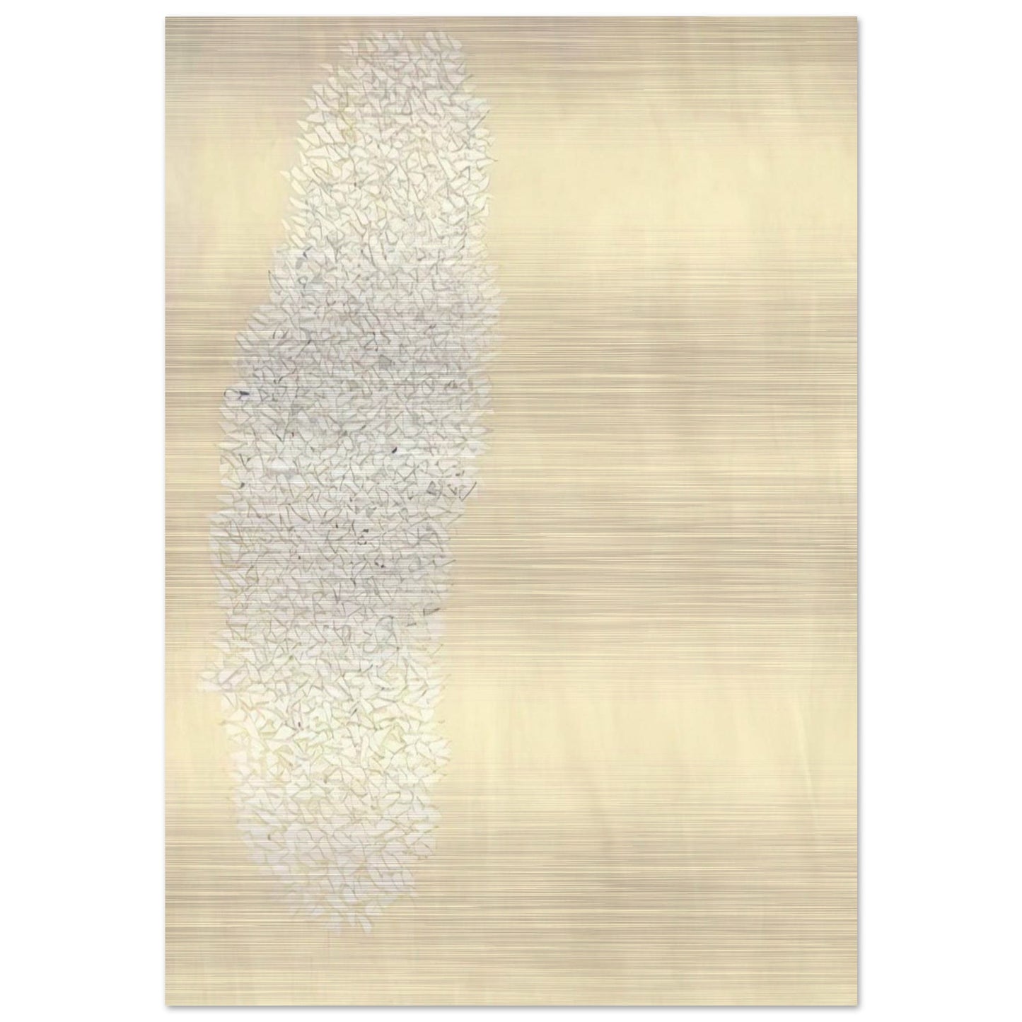 Light Gray - Tan - 1978 - Robert Goodnough Brushed Aluminum Print - 70x100 cm / 28x40 inches | Robert Goodnough Aluminum Print | Robert Goodnough Prints