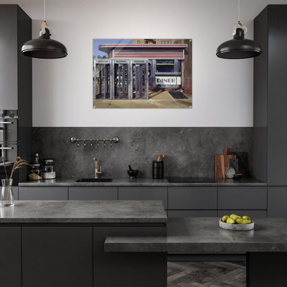 DINER 1971 - Richard Estes Acrylic Print - 70x100 cm / 28x40″ inches | Richard Estes Wall Art | Richard Estes Prints