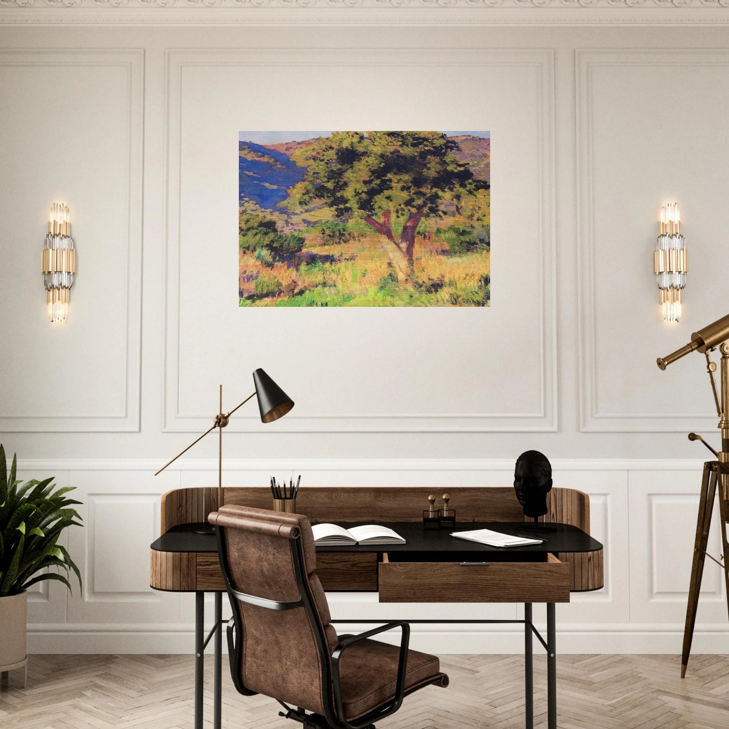 FUNDS OF ST CLAIR 1921 - Theo van Rysselberghe Brushed Aluminum Print - 70x100 cm / 28x40 inches | Theo van Rysselberghe Aluminum Print | Theo van Rysselberghe Prints