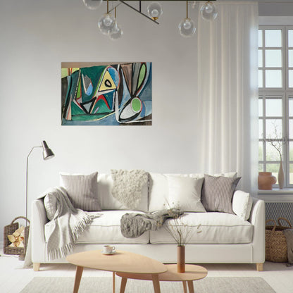 Montrouge - 1948 - Bram van Velde Brushed Aluminum Print - 70x100 cm / 28x40 inches | Bram van Velde Aluminum Print | Bram van Velde Prints