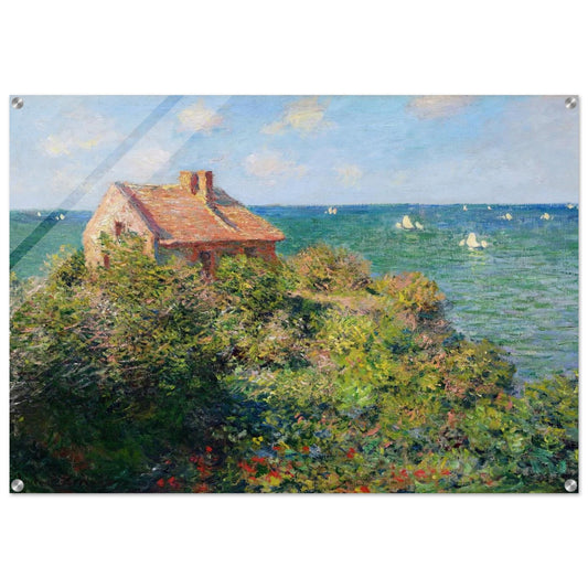 Fisherman's Cottage at Varengeville - claude monet Acrylic Print - 70x100 cm / 28x40″ inches | claude monet Wall Art | claude monet Prints