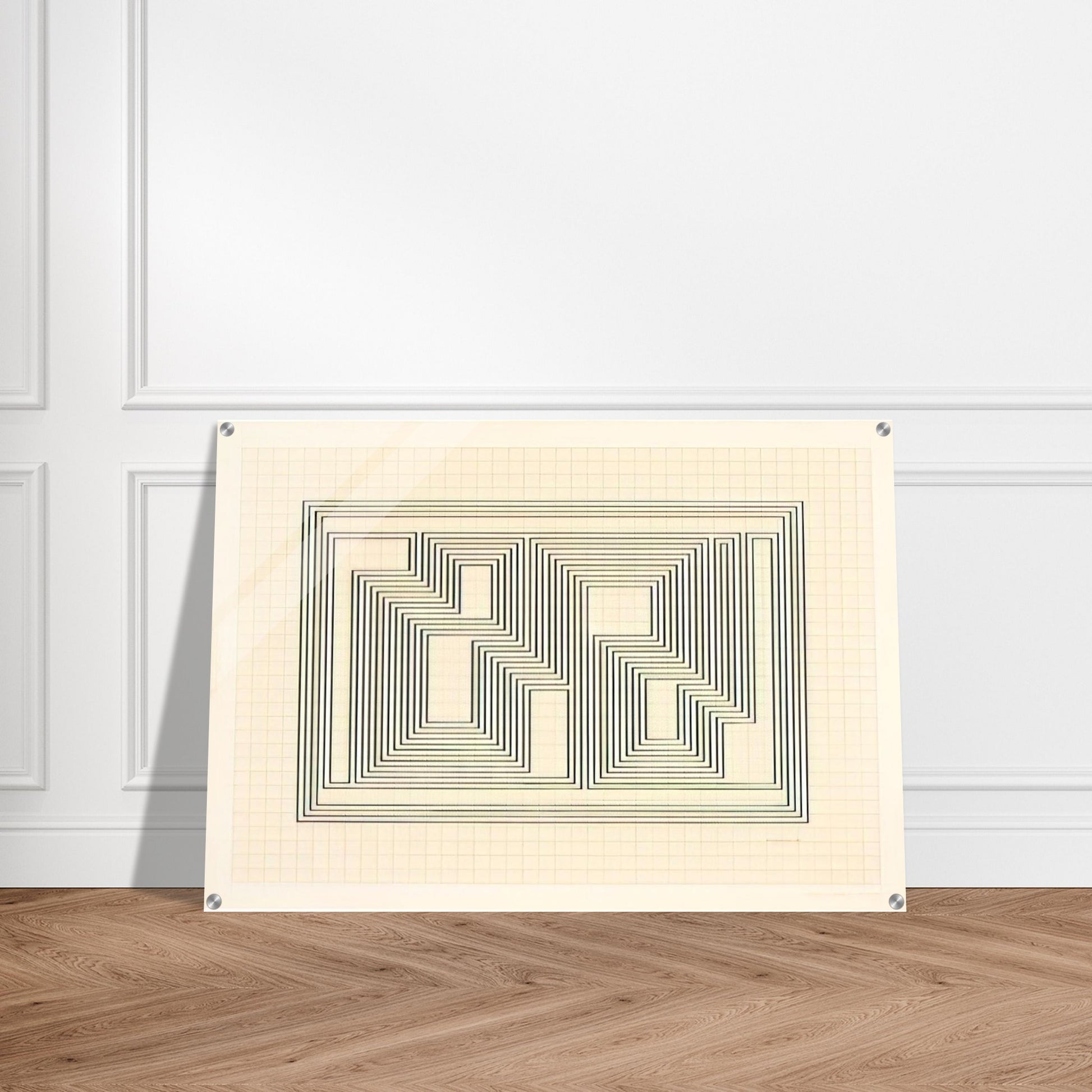 GRAPHIC TECTONIC 1941 - Josef Albers Acrylic Print - 70x100 cm / 28x40″ inches