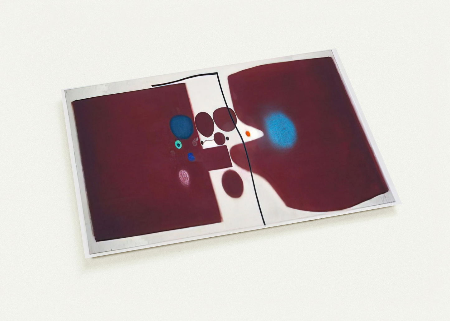 Brown Symphony - 1979 By Victor Pasmore Pack of 10 Post Cards | Victor Pasmore Post Cards | A6 (10.5 x 14.8 cm) - 4.1 x 5.8 inches