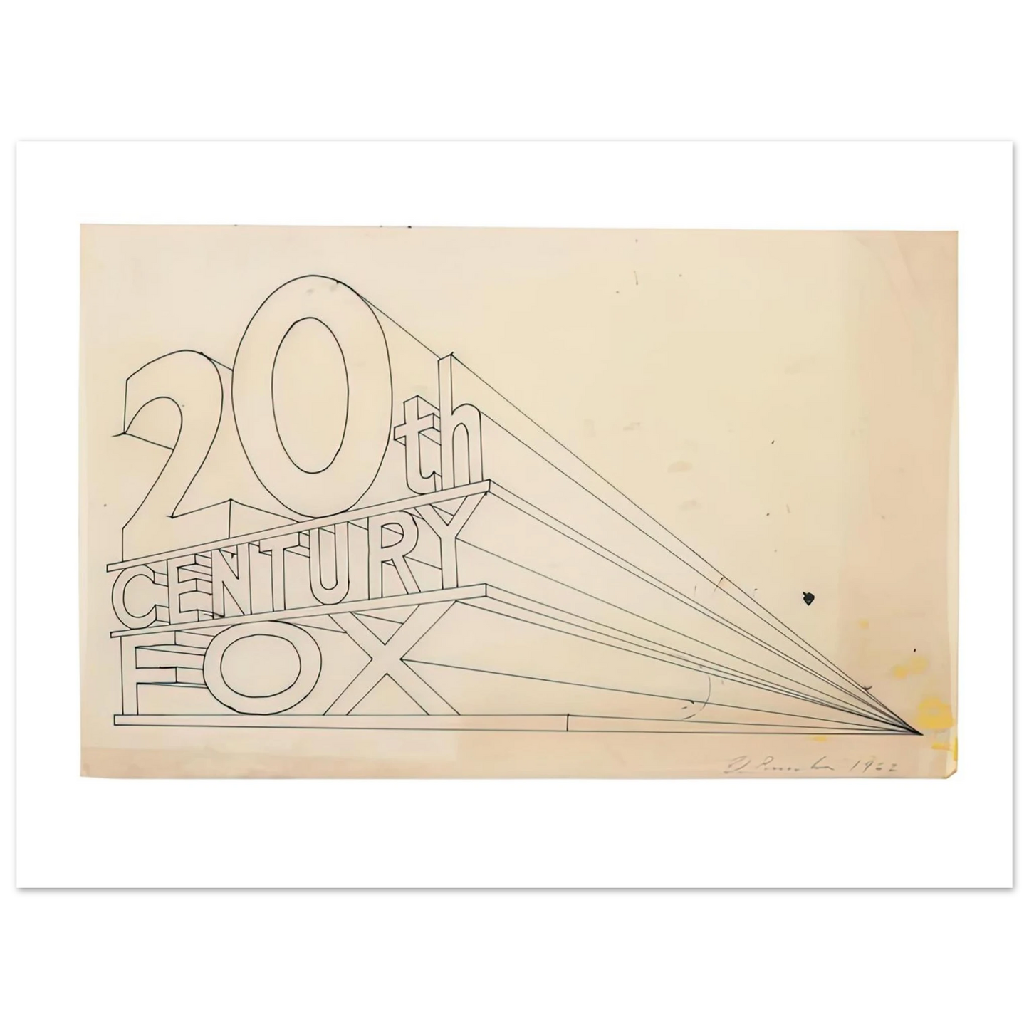Edward Ruscha - TRADEMARK STUDY 4 1962  75x100 cm / 30x40inches Fine Art Poster