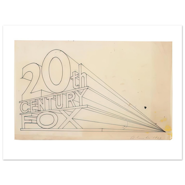 Edward Ruscha - TRADEMARK STUDY 4 1962  75x100 cm / 30x40inches Fine Art Poster