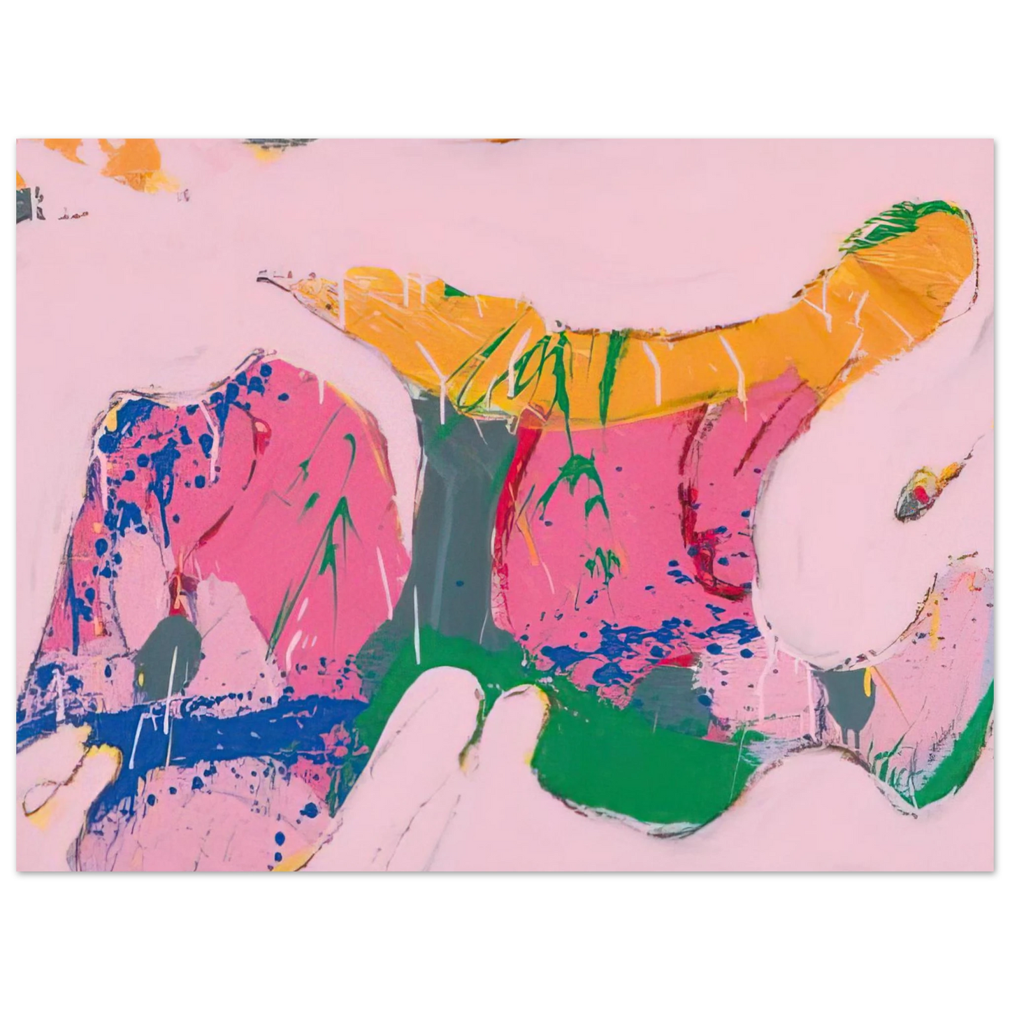 Norman Bluhm - Uranus - 1974  75x100 cm / 30x40inches Fine Art Poster