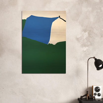 Camping II - 1970 - Raoul De Keyser Brushed Aluminum Print - 70x100 cm / 28x40 inches | Raoul De Keyser Aluminum Print | Raoul De Keyser Prints