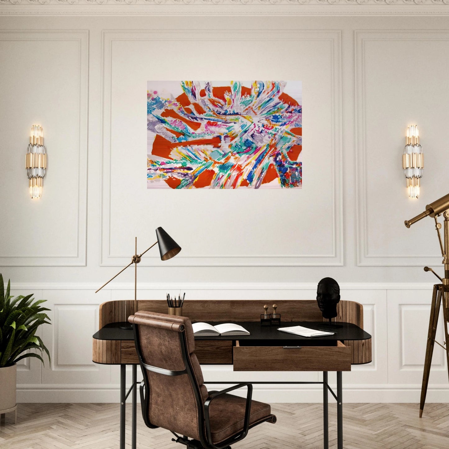 L'Apparition a Marie de Magdala - 1978 - Alfred Manessier Brushed Aluminum Print - 70x100 cm / 28x40 inches | Alfred Manessier Aluminum Print | Alfred Manessier Prints