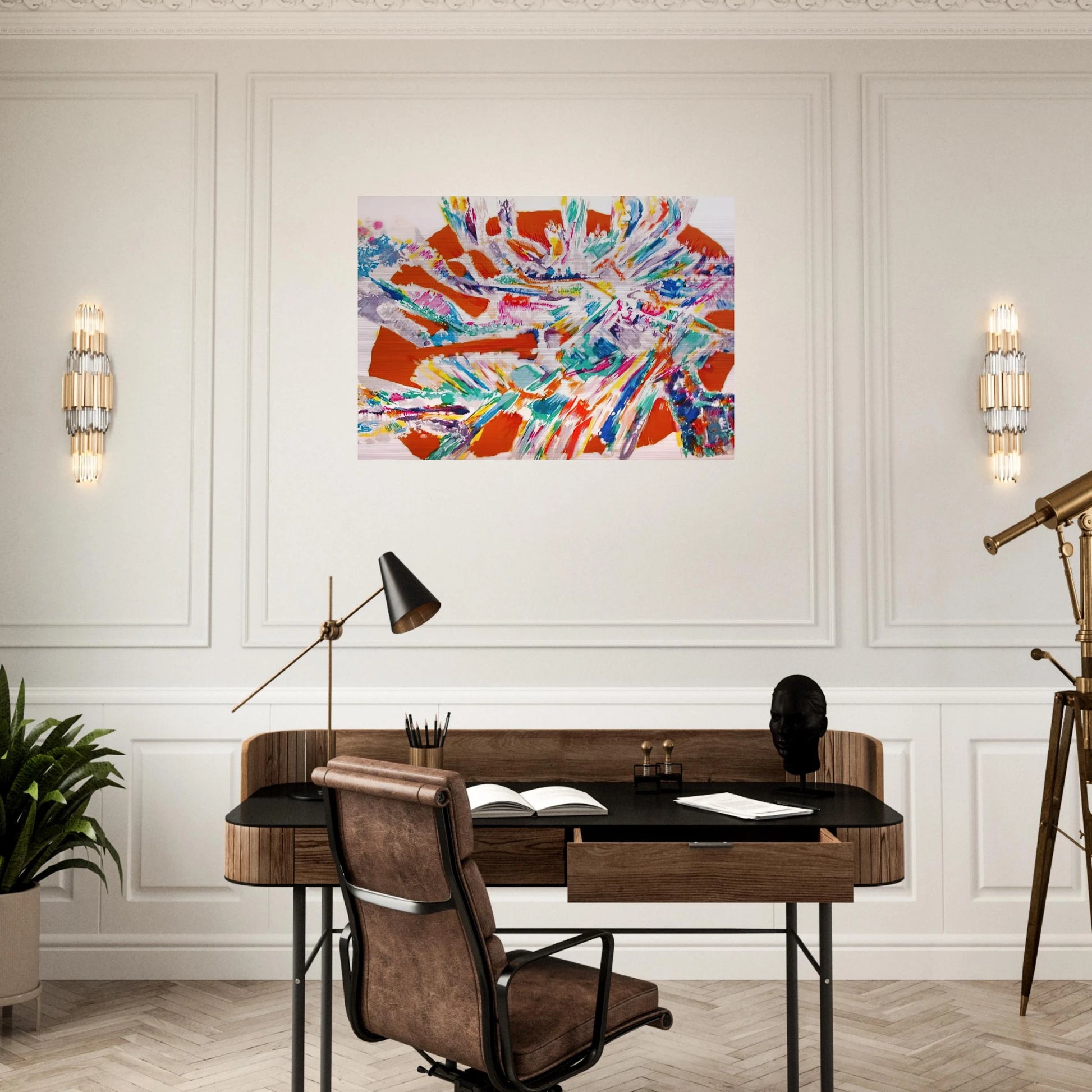 L'Apparition a Marie de Magdala - 1978 - Alfred Manessier Brushed Aluminum Print - 70x100 cm / 28x40 inches | Alfred Manessier Aluminum Print | Alfred Manessier Prints