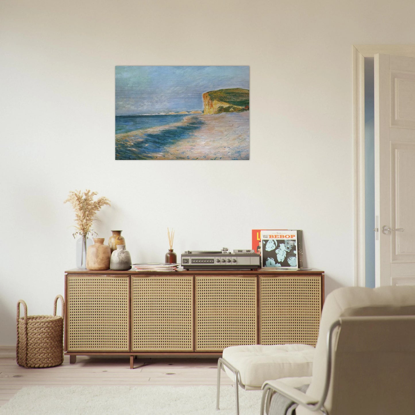Pourville, near Dieppe - claude monet Brushed Aluminum Print - 70x100 cm / 28x40 inches | claude monet Aluminum Print | claude monet Prints