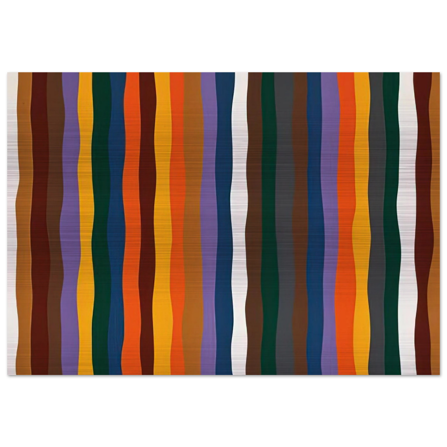 #20 - 1977 - Karl Benjamin Brushed Aluminum Print - 70x100 cm / 28x40 inches | Karl Benjamin Aluminum Print | Karl Benjamin Prints