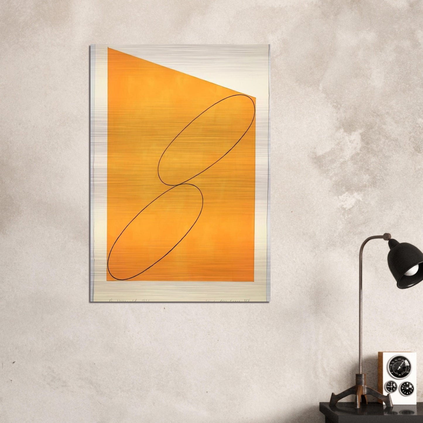 TUDY ATTIC SERIES XIV 1991 - Robert Mangold Brushed Aluminum Print - 70x100 cm / 28x40 inches | Robert Mangold Aluminum Print | Robert Mangold Prints