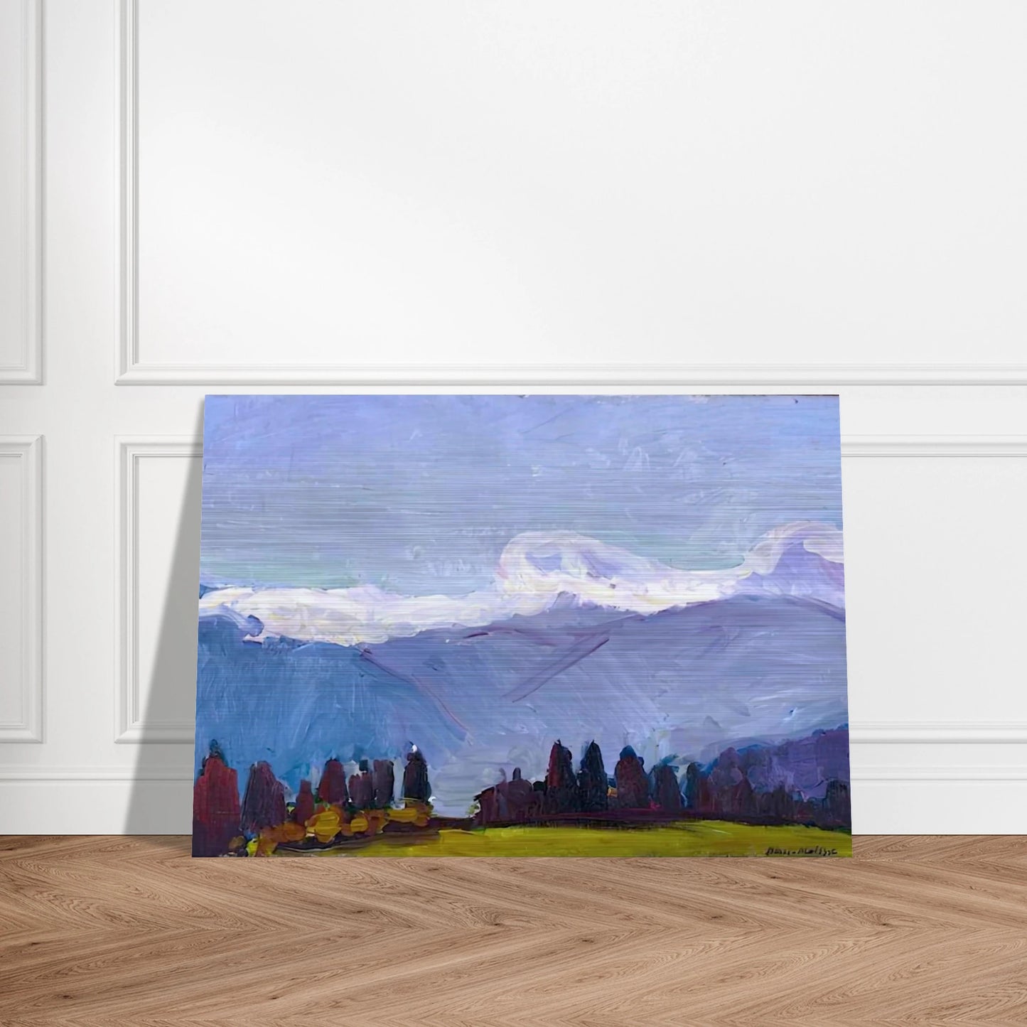 GREEN NEEDLES ON THE CROSS JAVERNAZ 1901 - Henri Matisse Brushed Aluminum Print - 70x100 cm / 28x40 inches | Henri Matisse Aluminum Print | Henri Matisse Prints