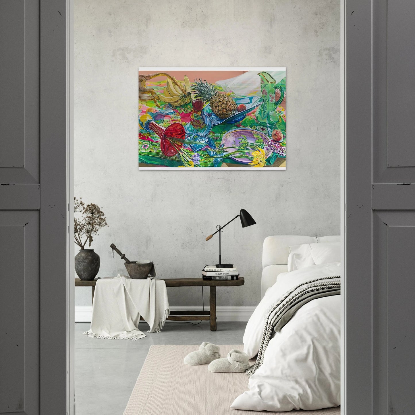 MONKEY BUSINESS 2005 - Janet Fish Brushed Aluminum Print - 70x100 cm / 28x40 inches | Janet Fish Aluminum Print | Janet Fish Prints