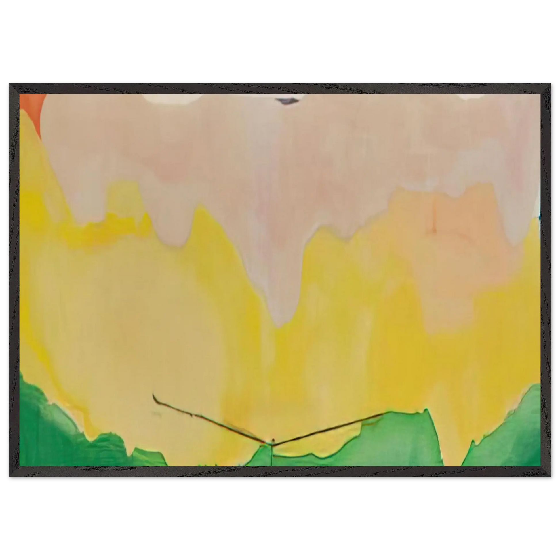 Helen Frankenthaler - Boulevard - 1973 Wall art - A1 (59.4 x 84.1  cm) - Premium Wooden Framed Poster With Fine Art Paper - Wood frame