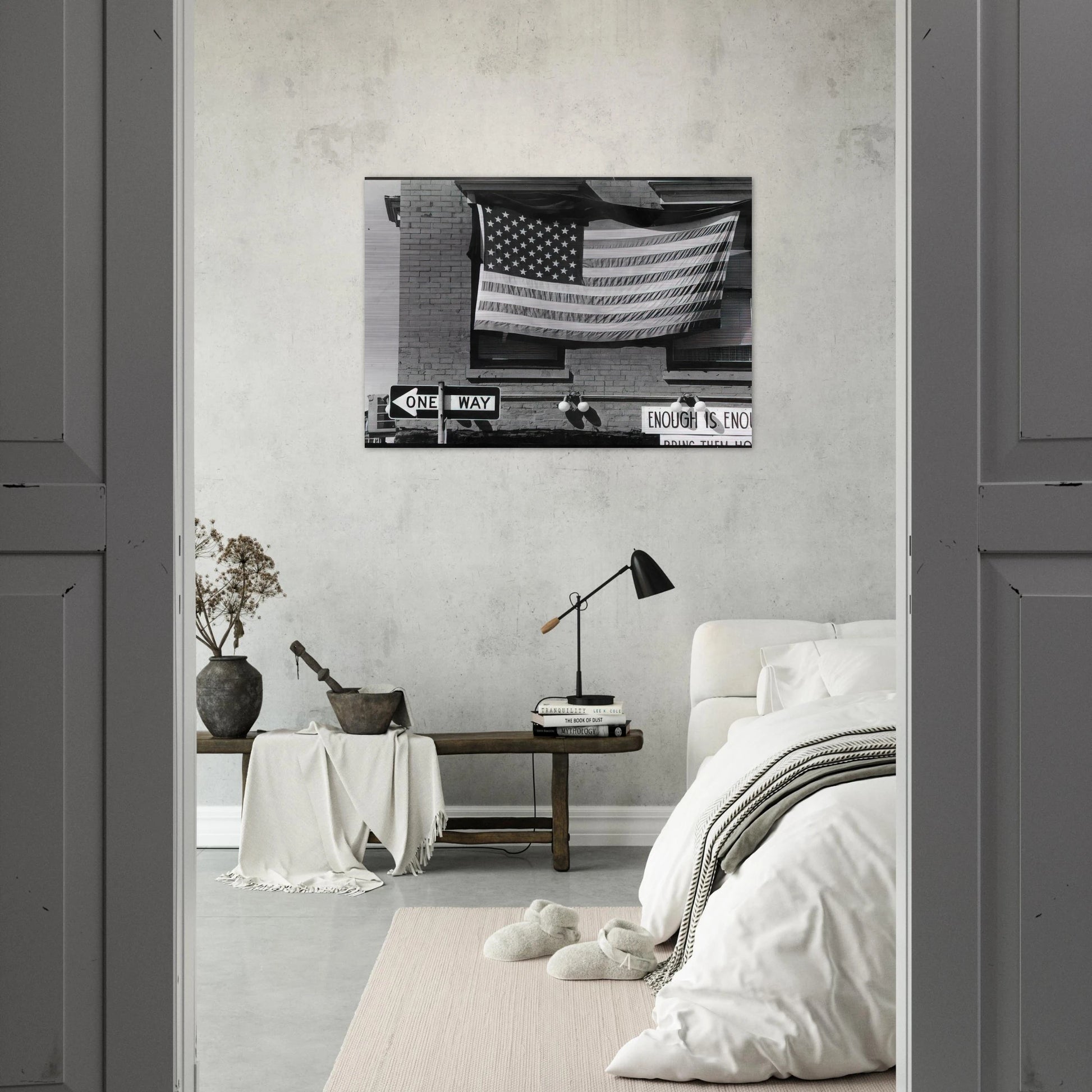 NEW YORK CITY 1980 - Robert Rauschenberg Brushed Aluminum Print - 70x100 cm / 28x40 inches | Robert Rauschenberg Aluminum Print | Robert Rauschenberg Prints