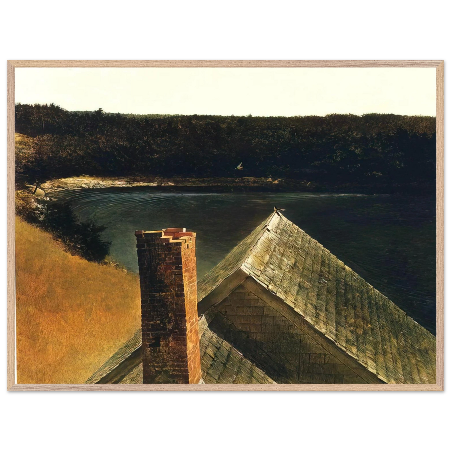 Andrew Wyeth - END OF OLSONS Wall Art - 60x80 cm / 24x32 inches - Fine Art Poster - -