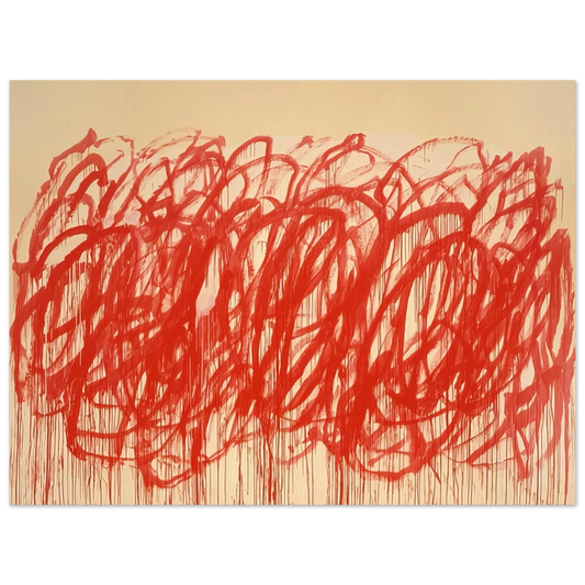 Cy Twombly - Untitled  Bacchus   75x100 cm / 30x40inches Fine Art Poster