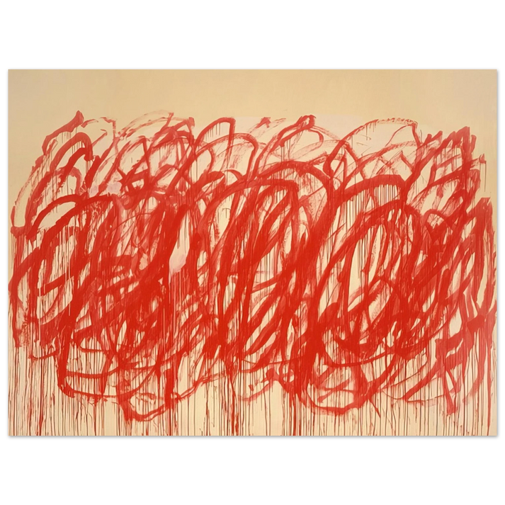 Cy Twombly - Untitled  Bacchus   75x100 cm / 30x40inches Fine Art Poster