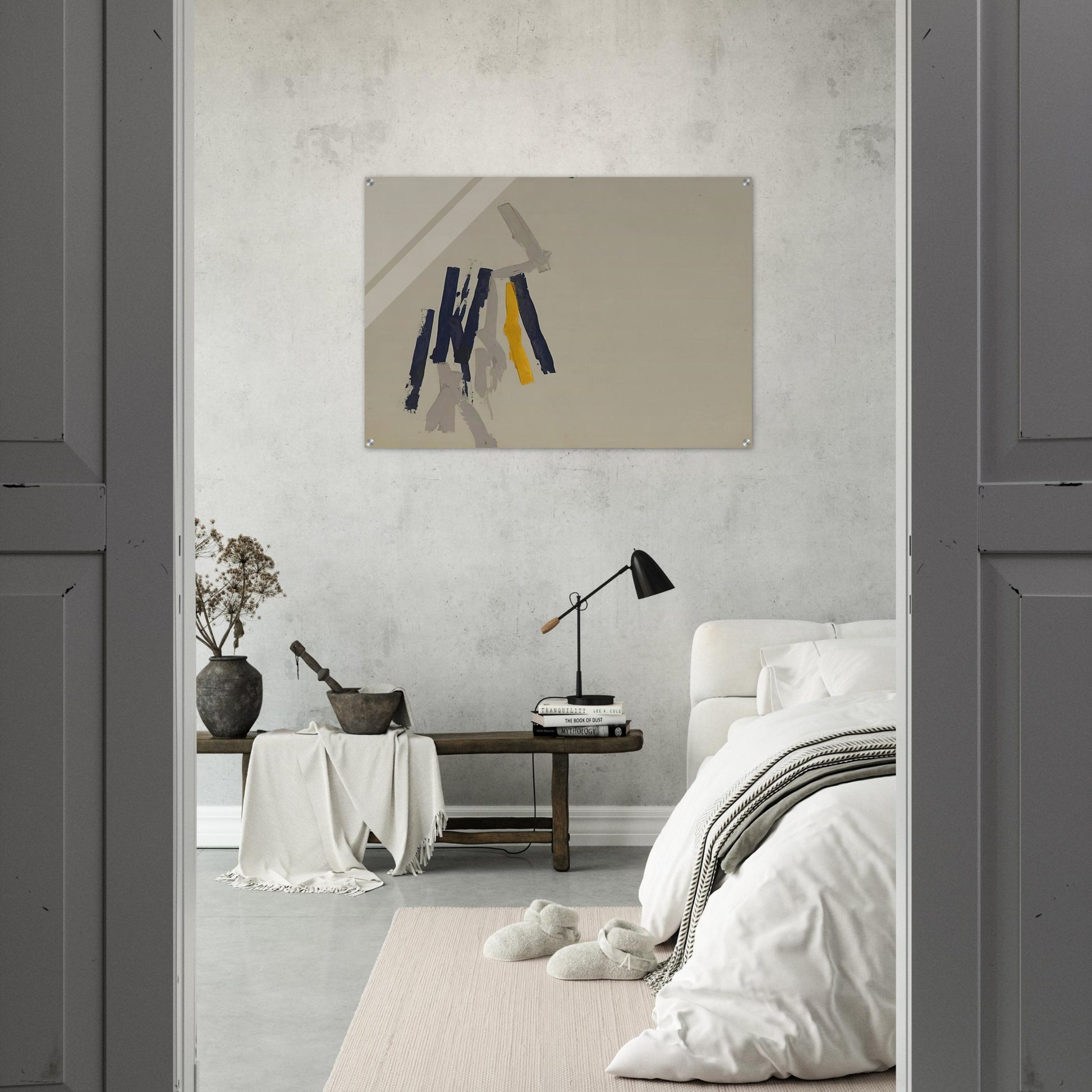 Striped Picture - 1962 - Charlotte Posenenske Acrylic Print - 70x100 cm / 28x40″ inches | Charlotte Posenenske Wall Art | Charlotte Posenenske Prints