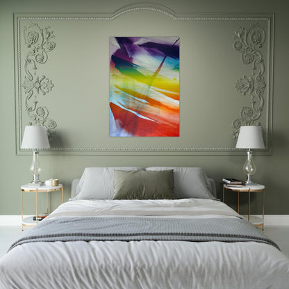Phenomena Franklin's Kite - 1974 - Paul Jenkins Brushed Aluminum Print - 70x100 cm / 28x40 inches | Paul Jenkins Aluminum Print | Paul Jenkins Prints