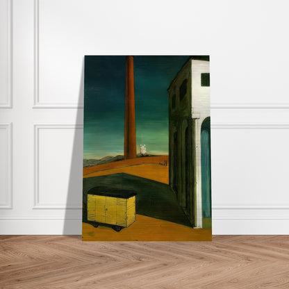 THE ANGUISH OF DEPARTURE 1914 - Giorgio de Chirico Brushed Aluminum Print - 70x100 cm / 28x40 inches | Giorgio de Chirico Aluminum Print | Giorgio de Chirico Prints