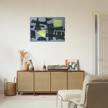 -12° - 1956 - Alfred Manessier Brushed Aluminum Print - 70x100 cm / 28x40 inches | Alfred Manessier Aluminum Print | Alfred Manessier Prints