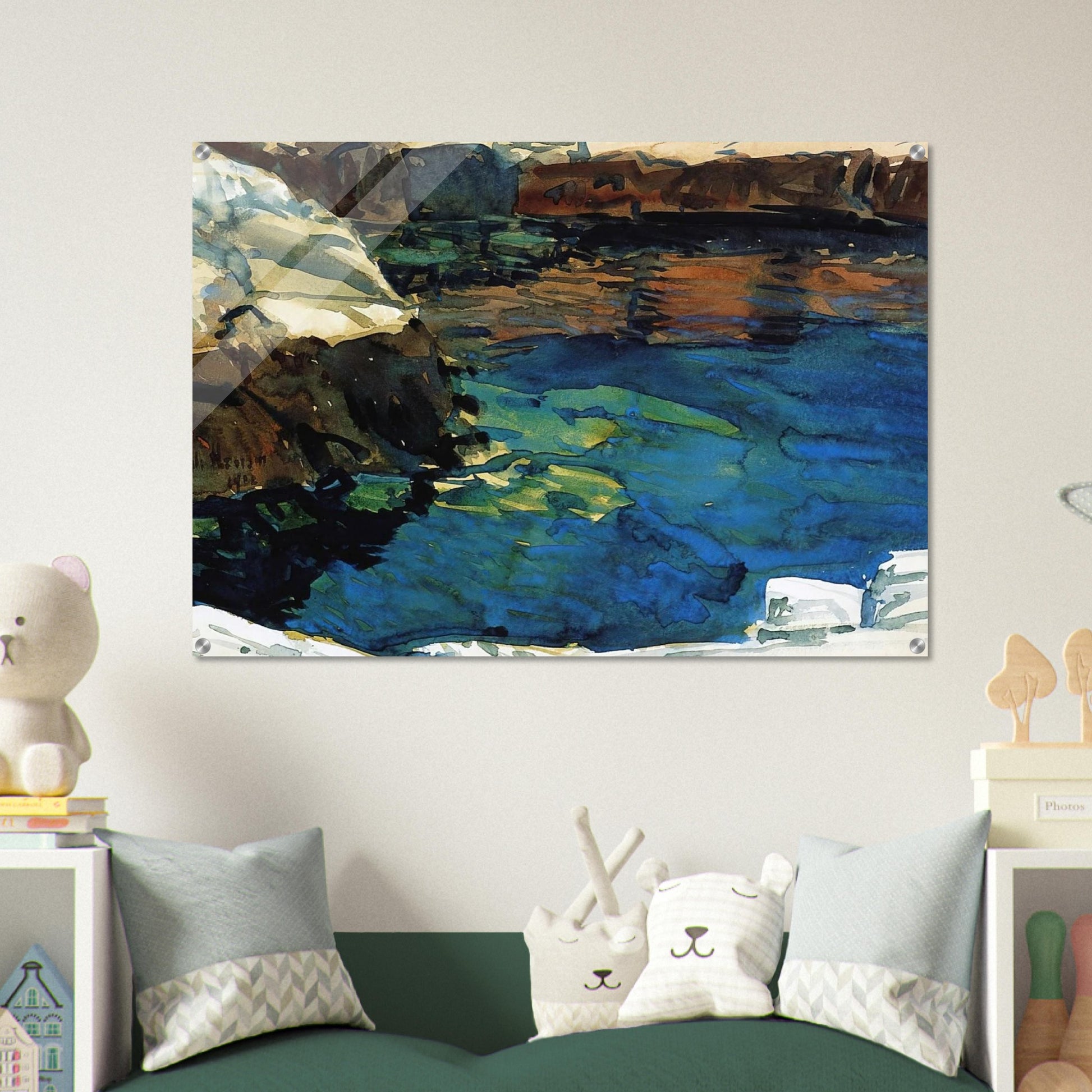 The Cove - Childe Hassam Acrylic Print - 70x100 cm / 28x40″ inches