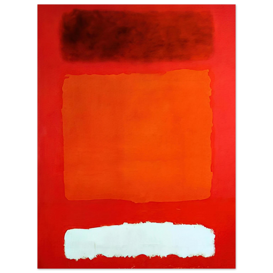 Mark Rothko - Red, White, and Brown - 1957 Wall Art - 21x29.7 cm / 8x12" - Fine Art Poster-canvas - -