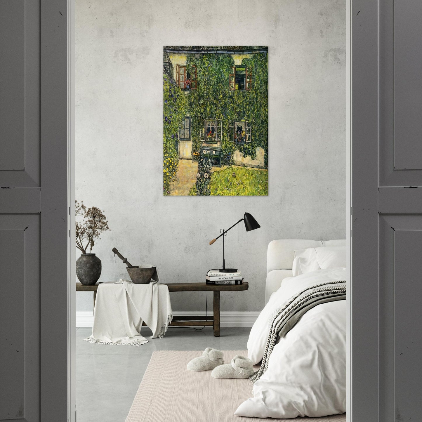 THE HOUSE OF GUARDABOSCHI - Gustav Klimt Brushed Aluminum Print - 70x100 cm / 28x40 inches | Gustav Klimt Aluminum Print | Gustav Klimt Prints