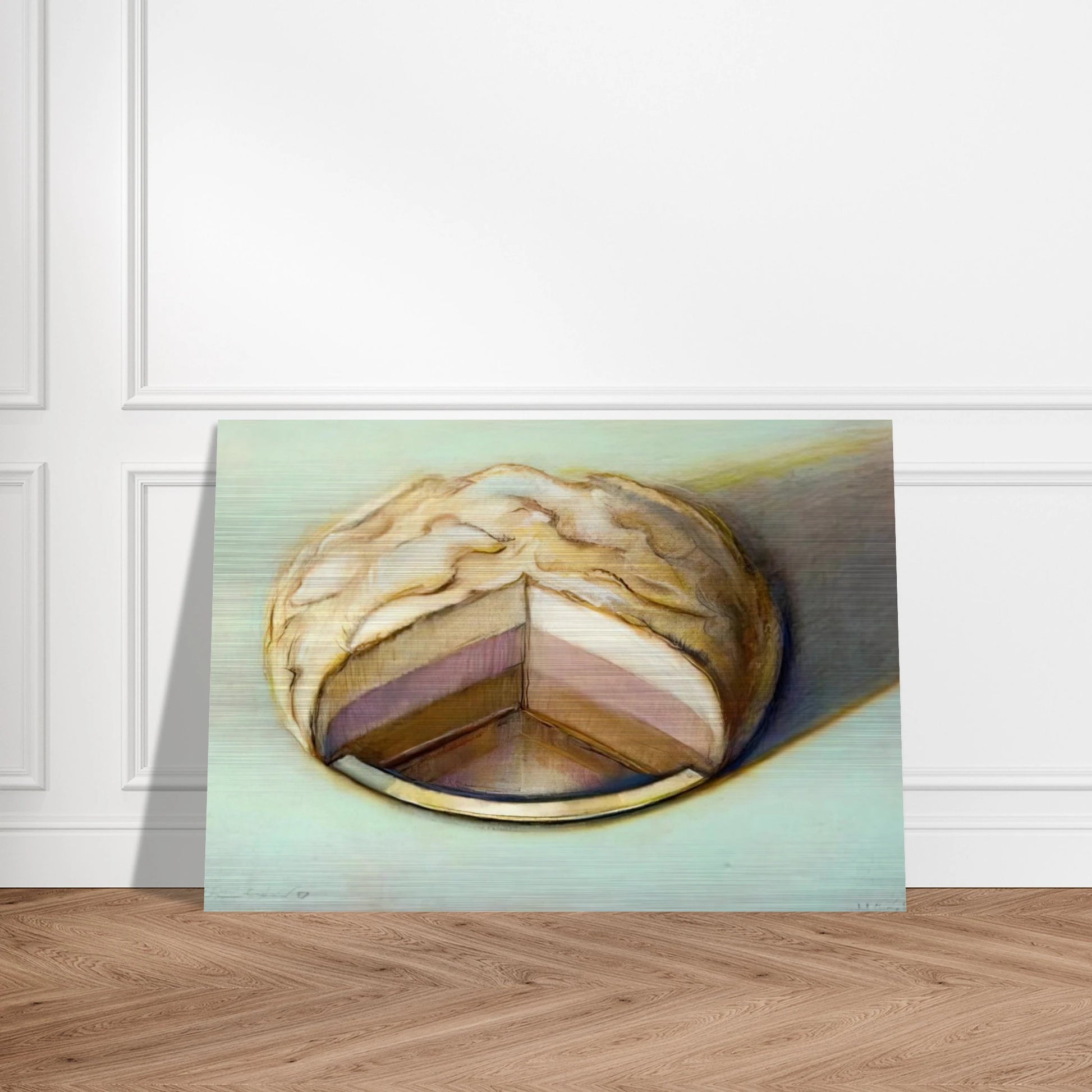 Neapolitan Meringue - 1999 - Wayne Thiebaud Brushed Aluminum Print - 70x100 cm / 28x40 inches | Wayne Thiebaud Aluminum Print | Wayne Thiebaud Prints