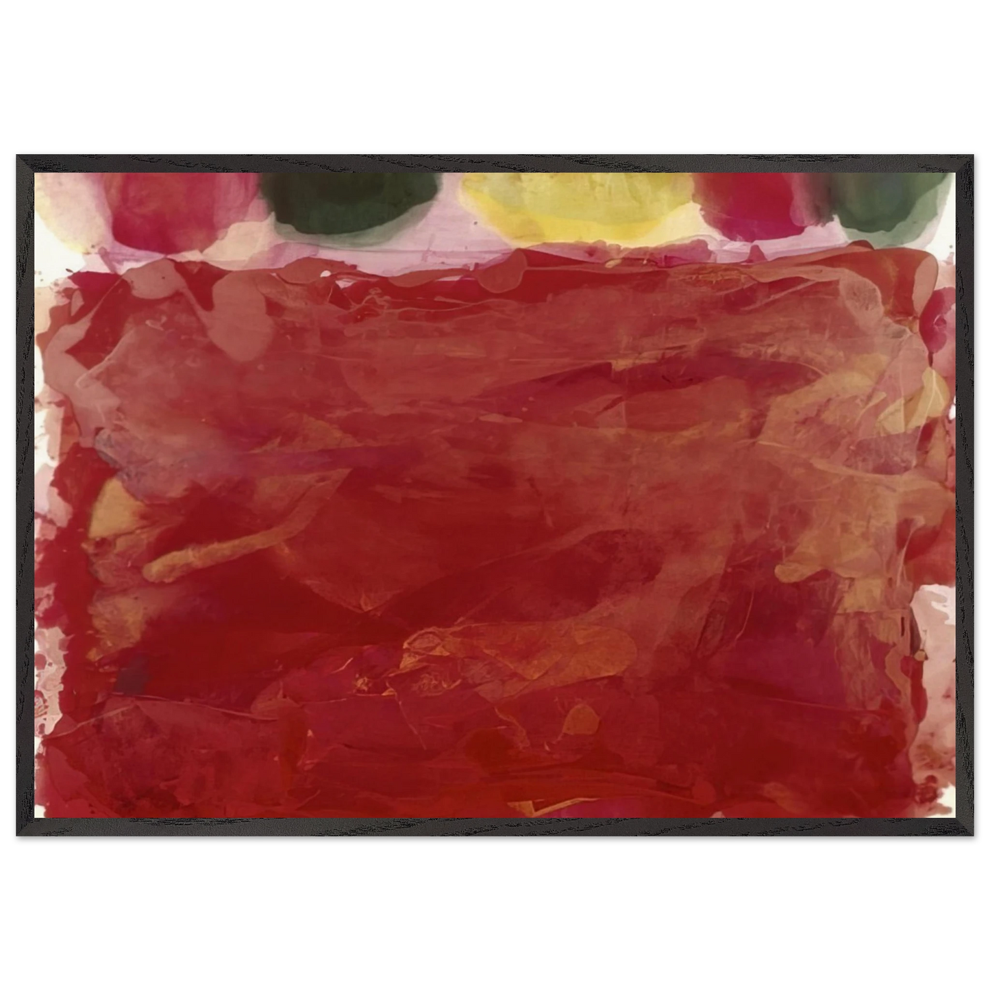 Parade - 1974 - Albert Irvin 70x100 cm / 28x40 inches Framed Art Print – Black Wooden Frame