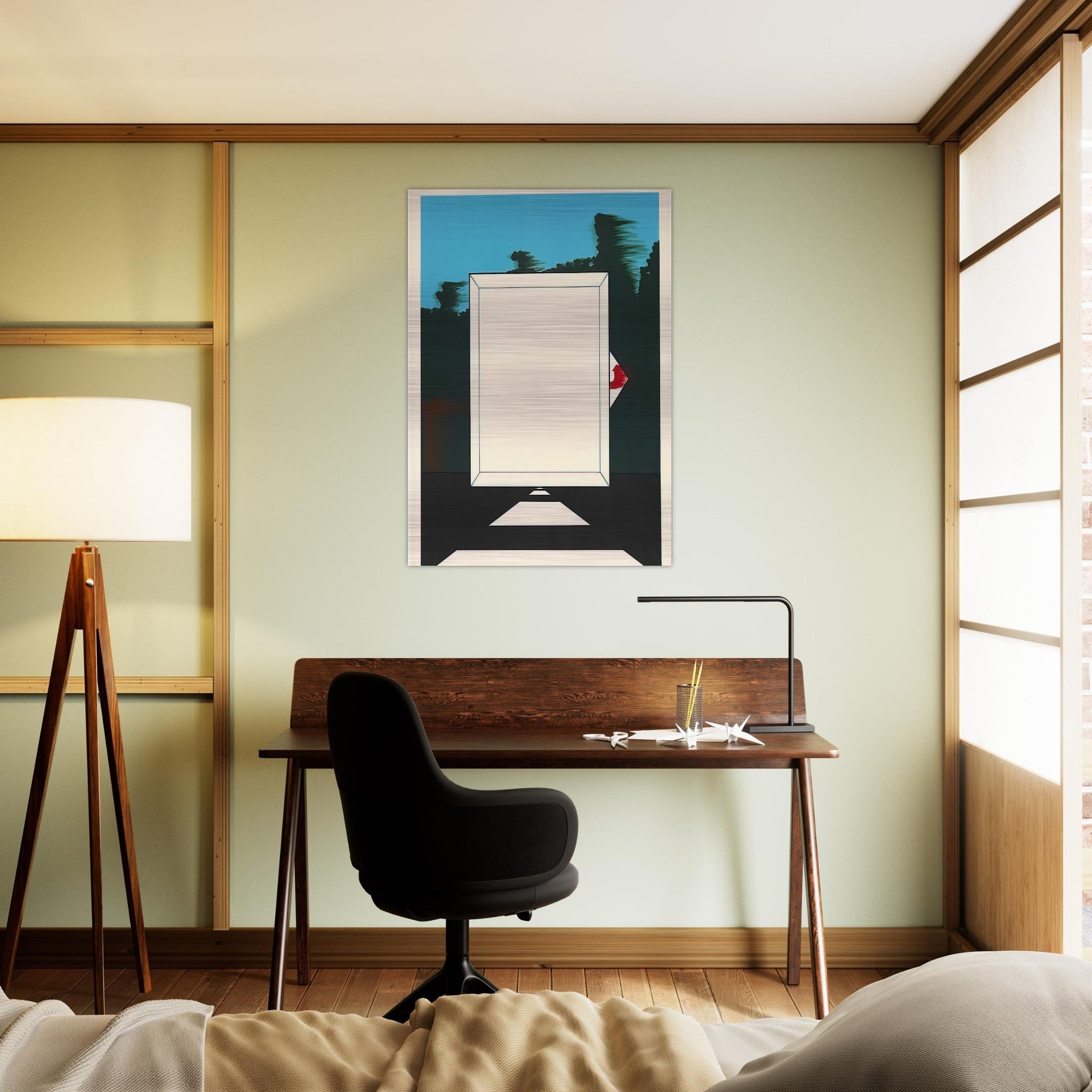 Untitled - 1966 - Allan D Arcangelo Brushed Aluminum Print - 70x100 cm / 28x40 inches | Allan D Arcangelo Aluminum Print | Allan D Arcangelo Prints