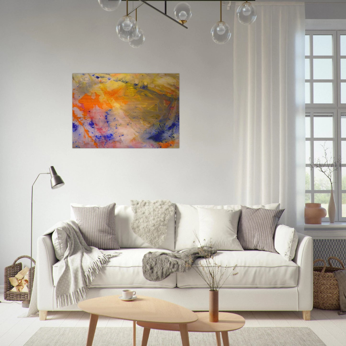 A Spring Thaw - Sam Gilliam Brushed Aluminum Print - 70x100 cm / 28x40 inches | Sam Gilliam Aluminum Print | Sam Gilliam Prints