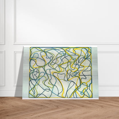 Third Letter - 2009 - Brice Marden Brushed Aluminum Print - 70x100 cm / 28x40 inches | Brice Marden Aluminum Print | Brice Marden Prints