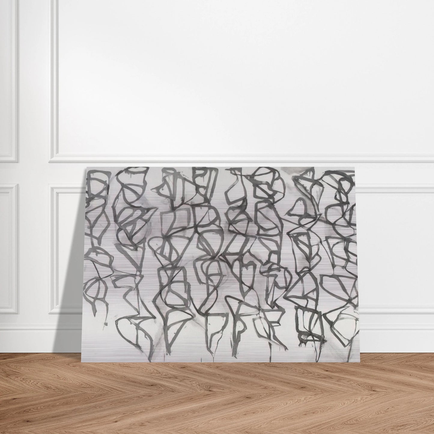 Cold Mountain I Path - 1989 - Brice Marden Brushed Aluminum Print - 70x100 cm / 28x40 inches | Brice Marden Aluminum Print | Brice Marden Prints