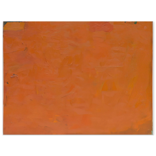 Robert Ryman - Untitled Orange Painting  75x100 cm / 30x40inches Fine Art Poster