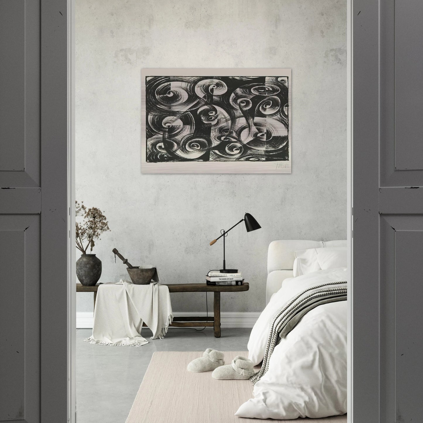 Linienrhythmus - 1919 - Johannes Itten Brushed Aluminum Print - 70x100 cm / 28x40 inches | Johannes Itten Aluminum Print | Johannes Itten Prints