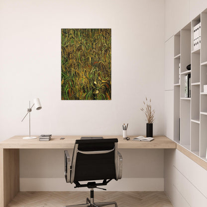 Ears of Wheat - Vincent van Gogh Brushed Aluminum Print - 70x100 cm / 28x40 inches | Vincent van Gogh Aluminum Print | Vincent van Gogh Prints