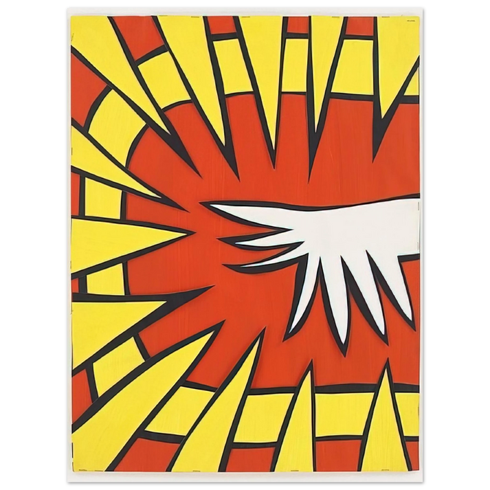 Nicholas Krushenick - Untitled - 1963  75x100 cm / 30x40inches Fine Art Poster