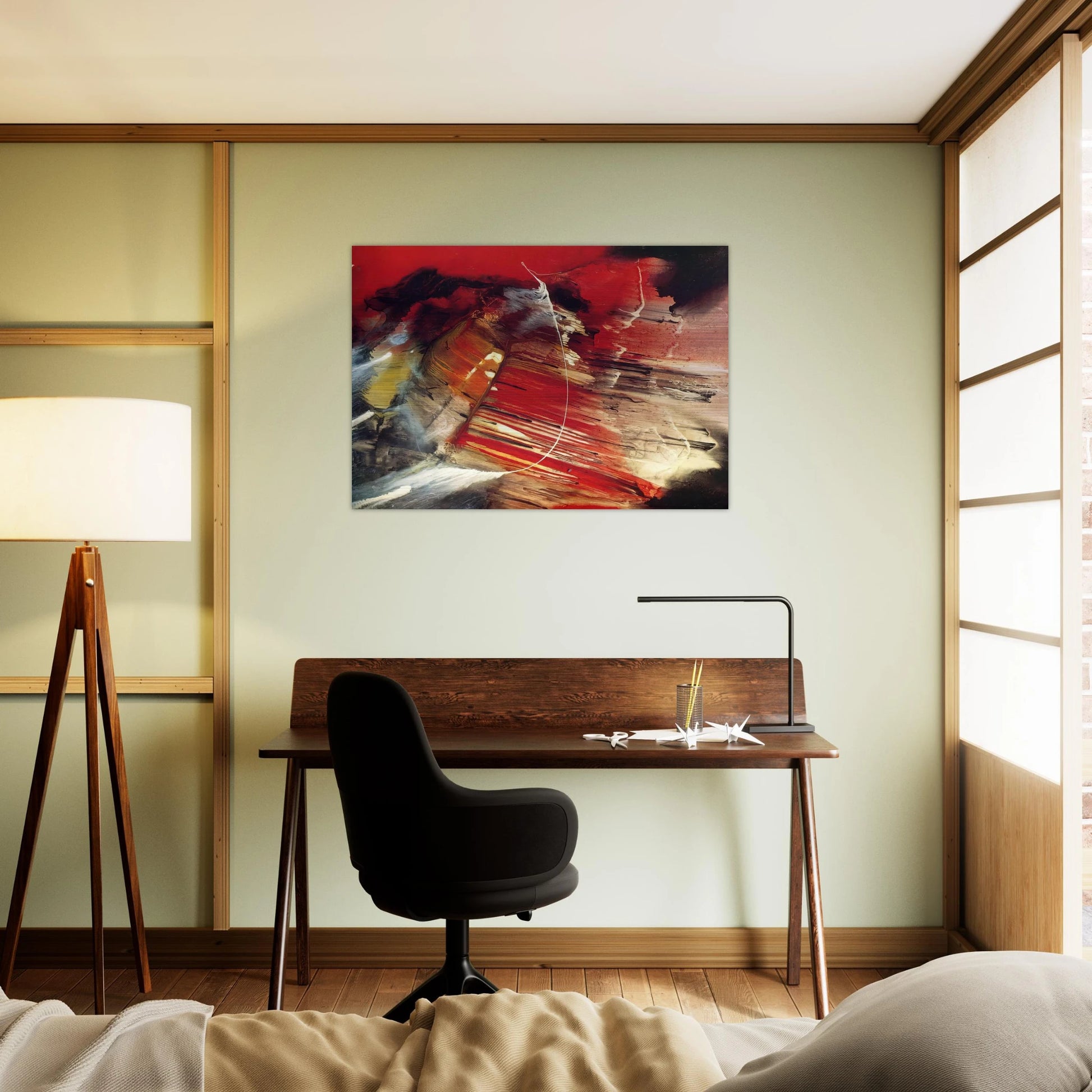 Dakota Ridge - 1958 - Paul Jenkins Brushed Aluminum Print - 70x100 cm / 28x40 inches | Paul Jenkins Aluminum Print | Paul Jenkins Prints