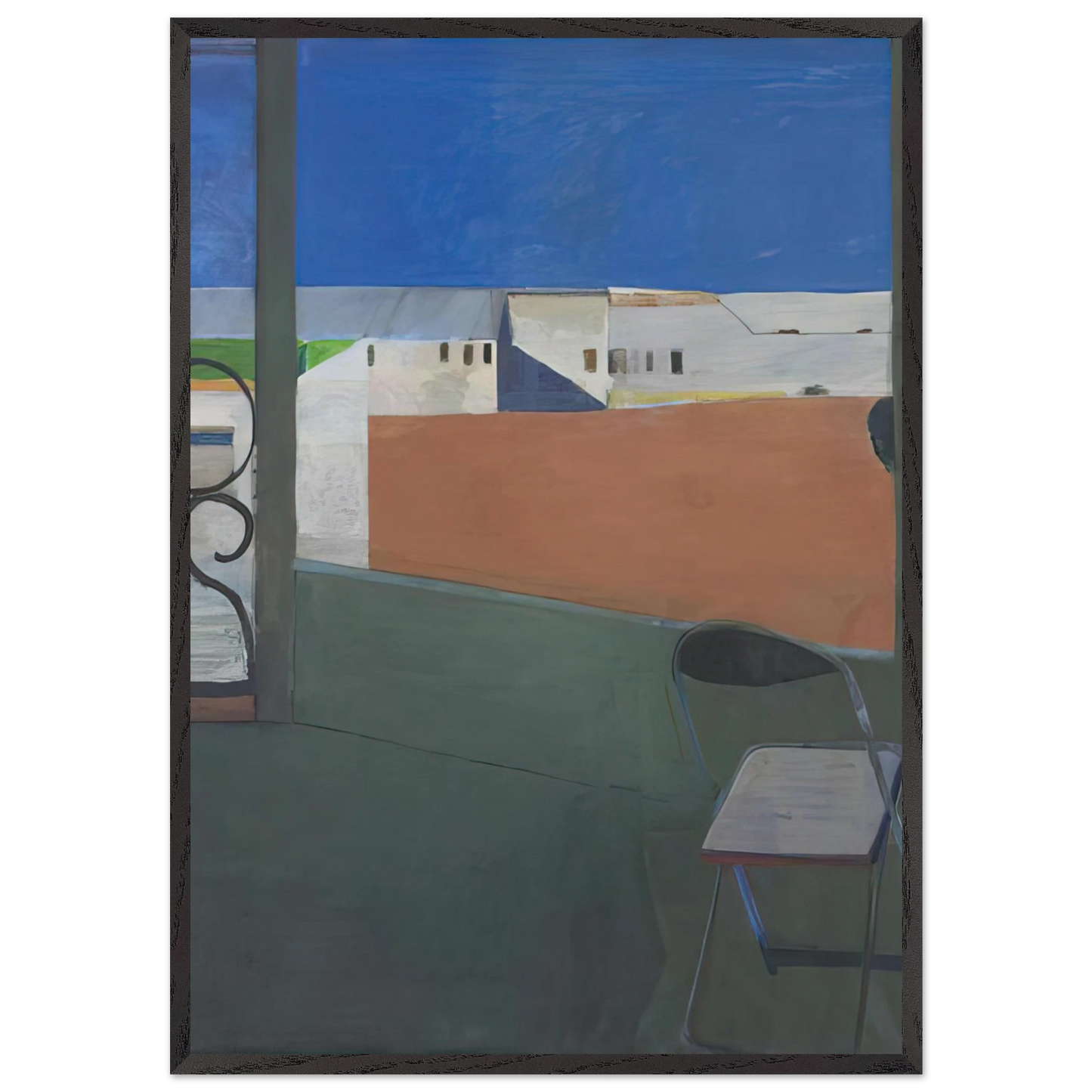 Window - Richard Diebenkorn 70x100 cm / 28x40 inches Framed Art Print – Black Wooden Frame