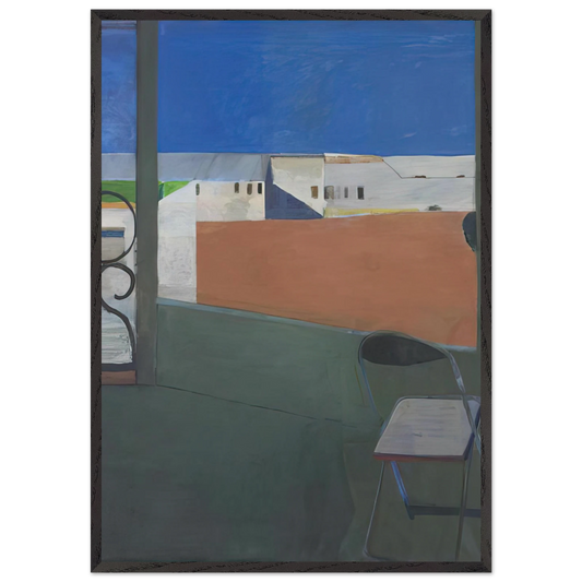 Window - Richard Diebenkorn 70x100 cm / 28x40 inches Framed Art Print – Black Wooden Frame