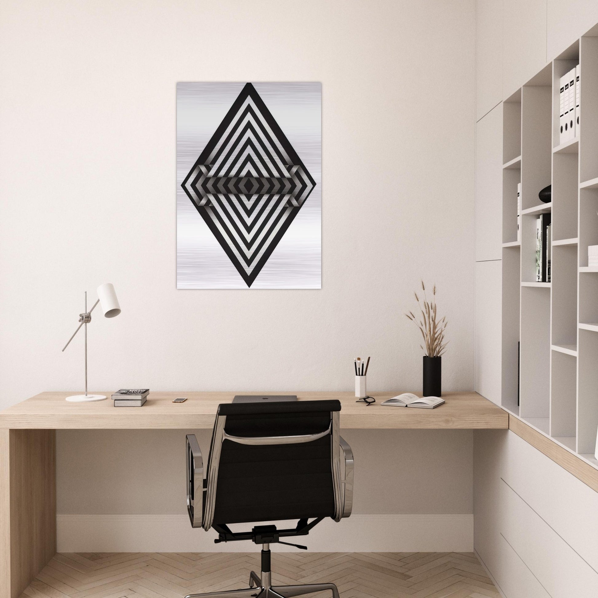 Panche I - 1970 - Omar Rayo Brushed Aluminum Print - 70x100 cm / 28x40 inches | Omar Rayo Aluminum Print | Omar Rayo Prints