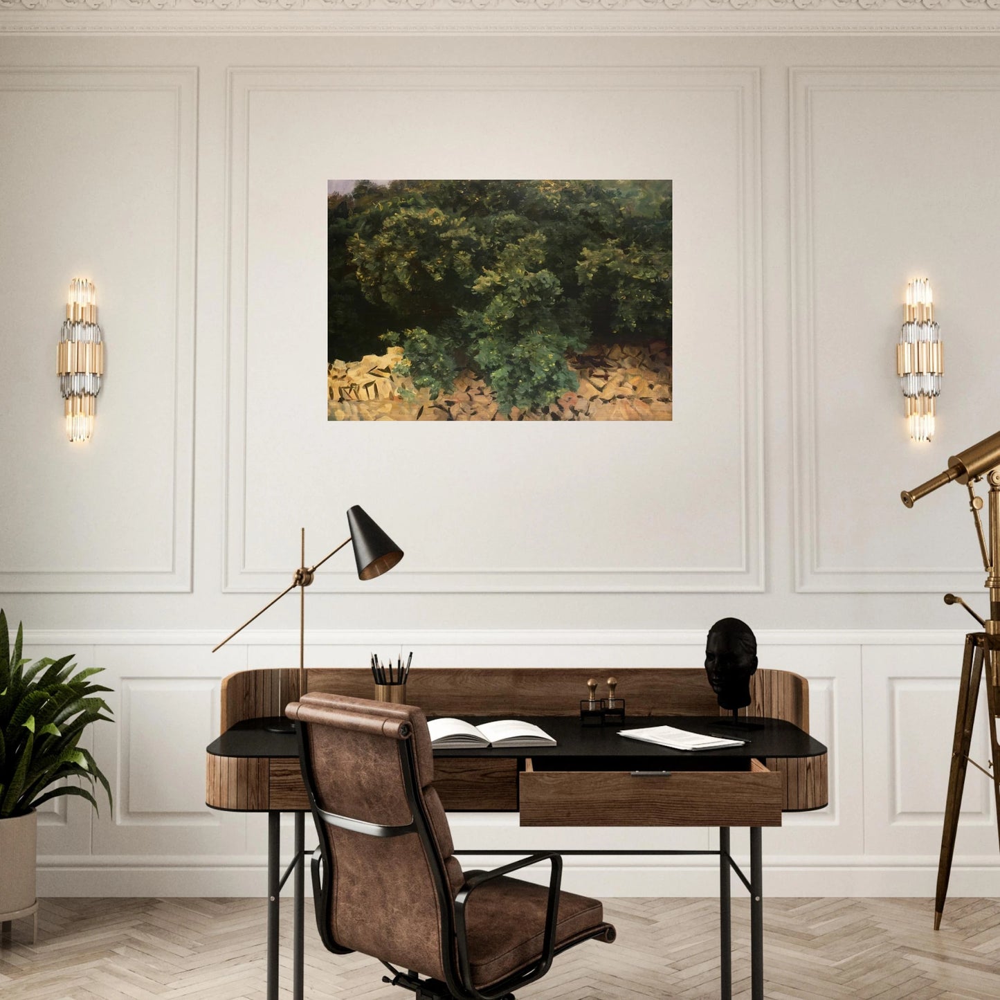 Ilex Wood, Majorca - John Singer Sargent Brushed Aluminum Print - 70x100 cm / 28x40 inches | John Singer Sargent Aluminum Print | John Singer Sargent Prints