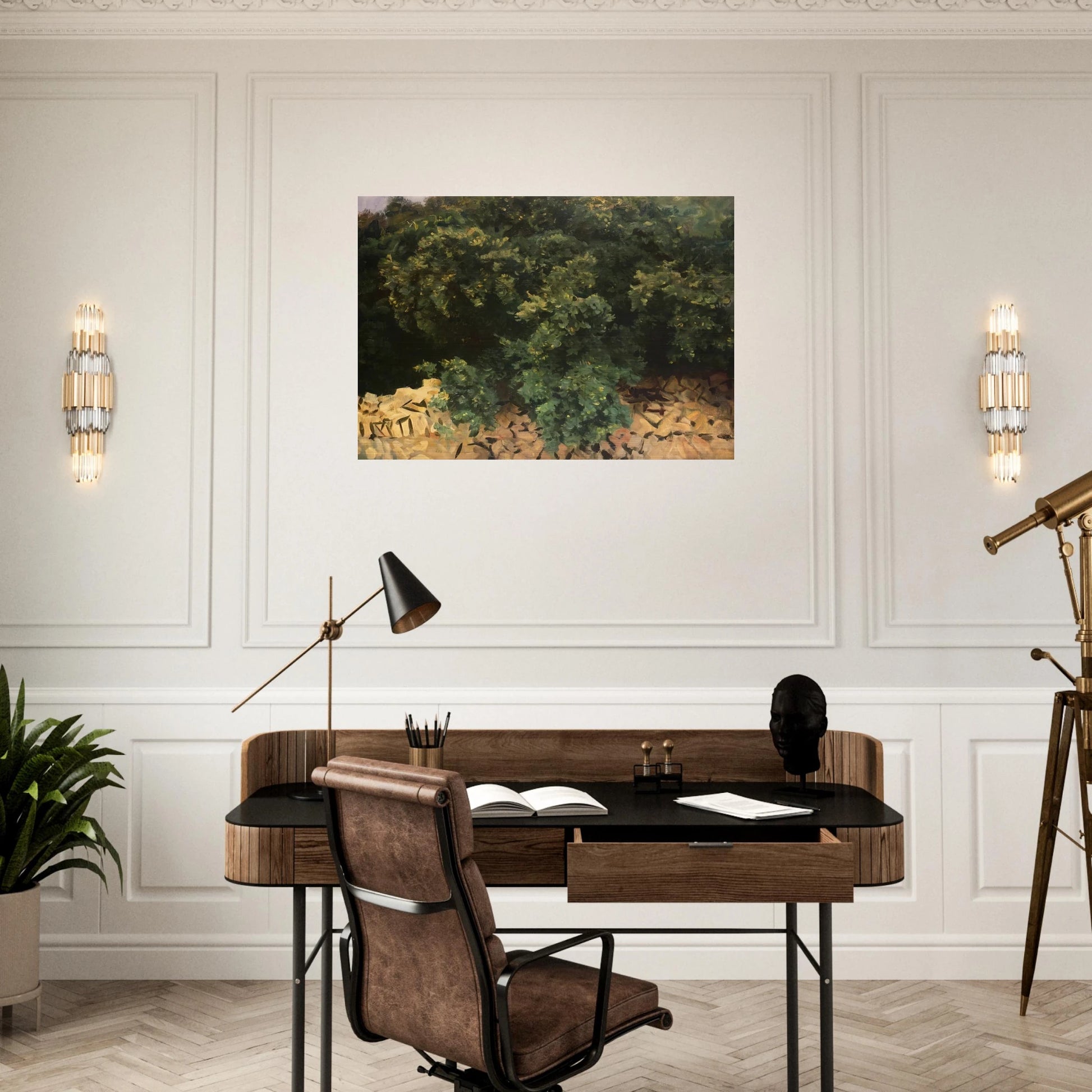 Ilex Wood, Majorca - John Singer Sargent Brushed Aluminum Print - 70x100 cm / 28x40 inches | John Singer Sargent Aluminum Print | John Singer Sargent Prints