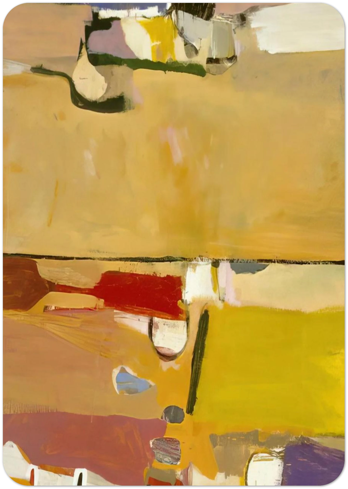 A Day at the Races By Richard Diebenkorn Pack of 10 Post Cards | Richard Diebenkorn Post Cards | A6 (10.5 x 14.8 cm) - 4.1 x 5.8 inches