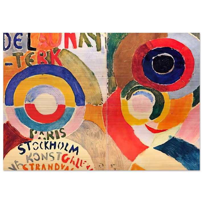 MODERNISM - Sonia Delaunay Brushed Aluminum Print - 70x100 cm / 28x40 inches | Sonia Delaunay Aluminum Print | Sonia Delaunay Prints
